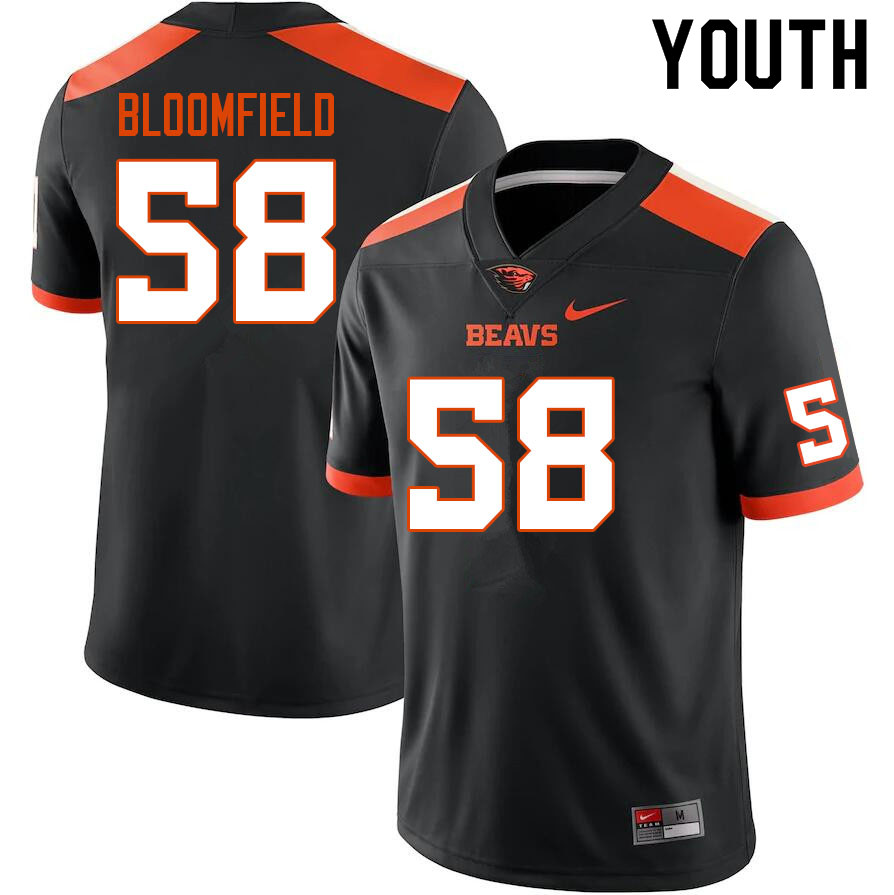 Youth #58 Heneli Bloomfield Oregon State Beavers College Football Jerseys Sale-Black
